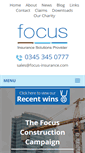 Mobile Screenshot of focus-insurance.com